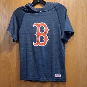 Boston Red Sox Raglan Short Sleeve Hoodie